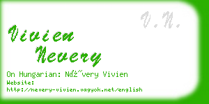 vivien nevery business card